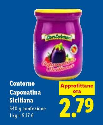 Contorno Caponatina Siciliana