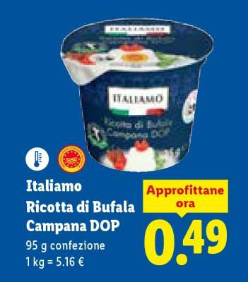 Italiamo Ricotta di bufala campana DOP