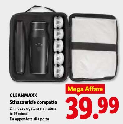 CLEANMAXX Stiracamice compatto