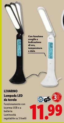 LIVARNO Lampada LED da tavolo