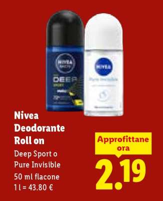 NIVEA DEODORANTE ROLL ON