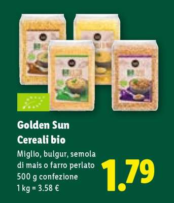 Golden Sun Cereali bio