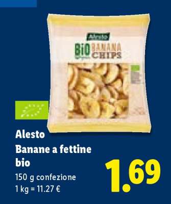 Alesto Banane a fettine bio