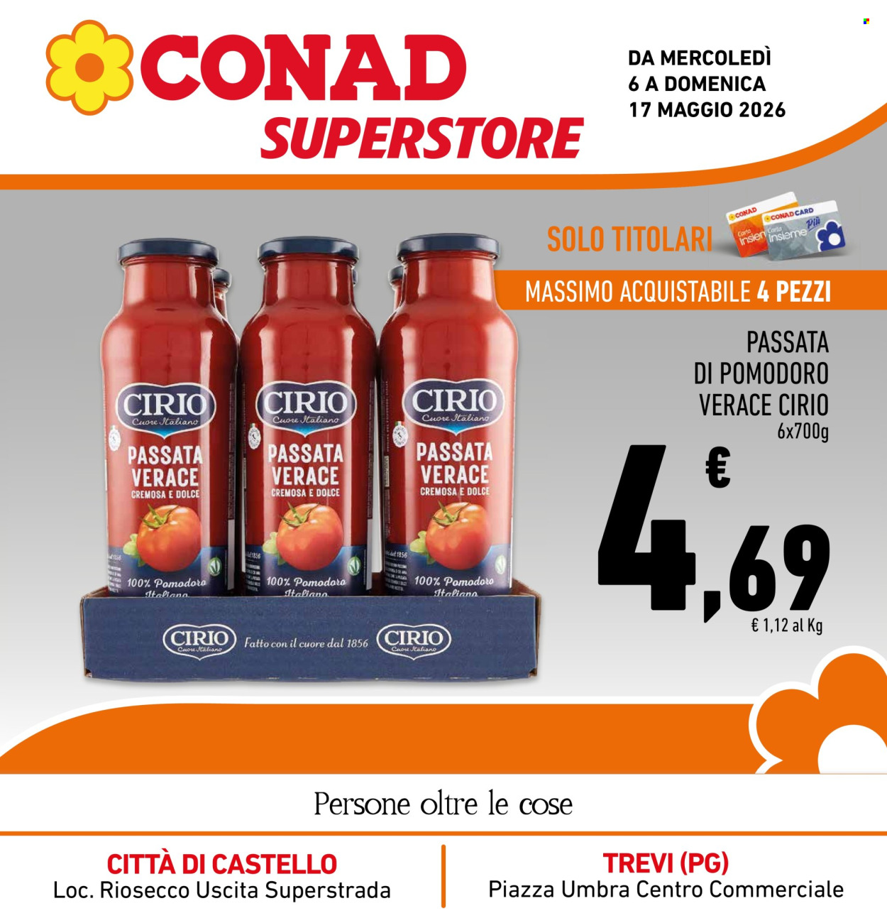 Volantino Conad Superstore - 6/5/2026 - 17/5/2026. Pagina 1