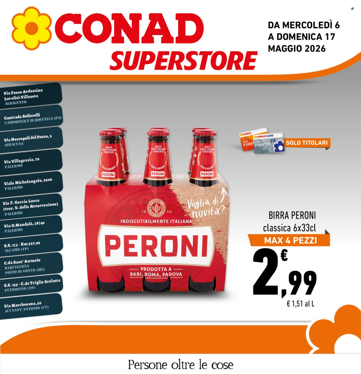 Volantino Conad Superstore - 6/5/2026 - 17/5/2026. Pagina 1