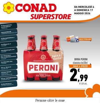 Volantino Conad Superstore - 6/5/2026 - 17/5/2026.