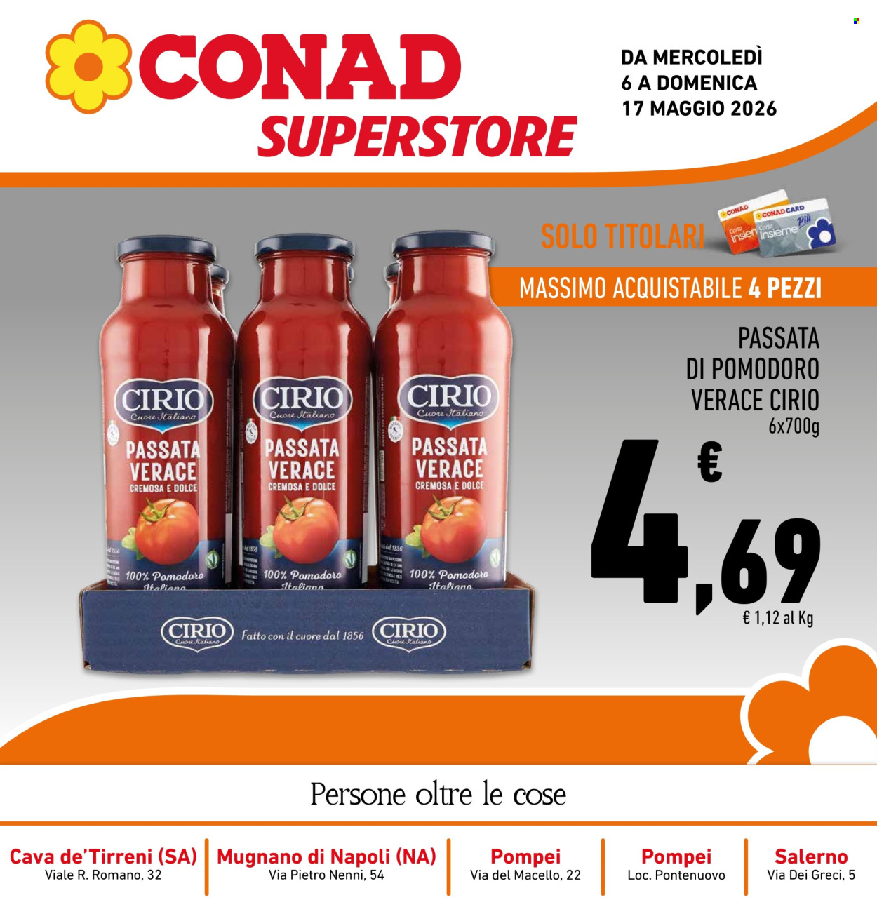 Volantino Conad Superstore - 6/5/2026 - 17/5/2026. Pagina 1
