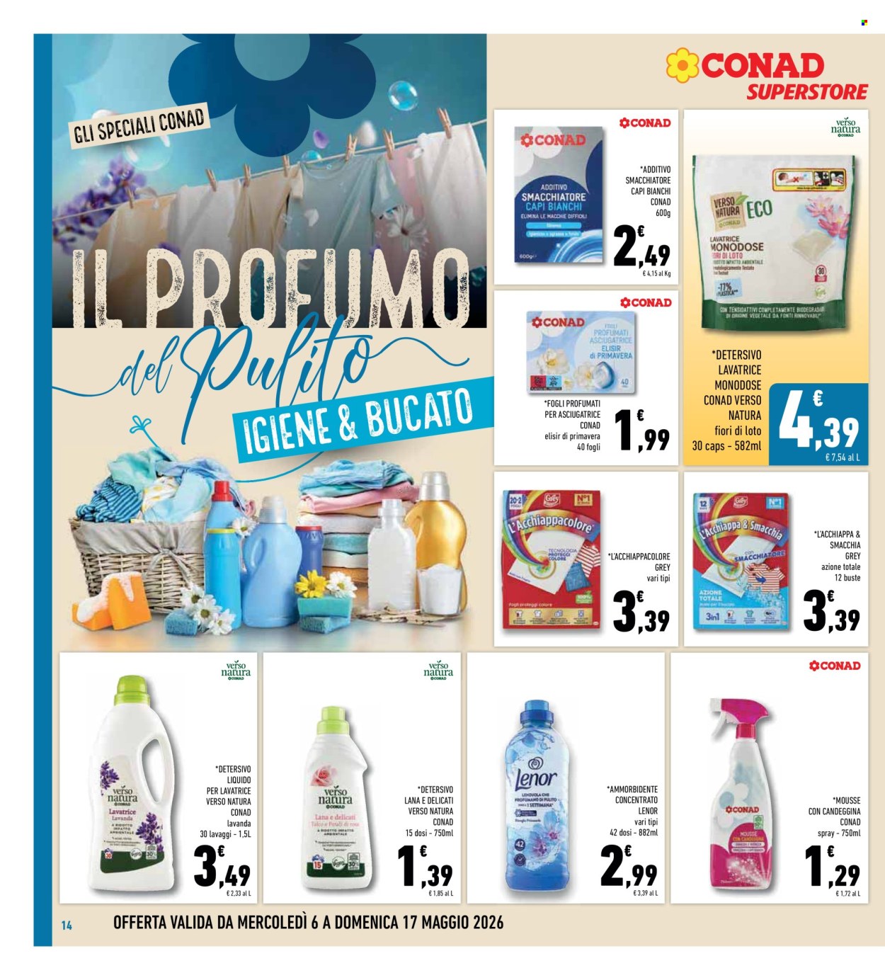 Volantino Conad Superstore - 6/5/2026 - 17/5/2026. Pagina 14