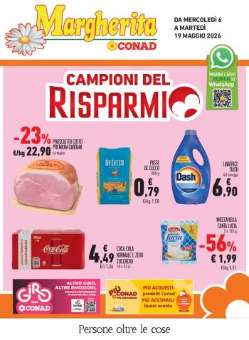 Volantino Margherita Conad - 6/5/2026 - 19/5/2026.