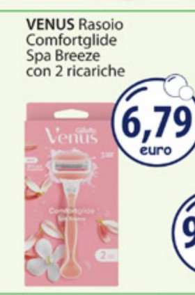VENUS Rasoio Comfortglide Spa Breeze con 2 ricariche