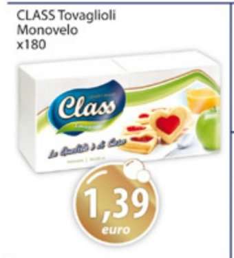 CLASS Tovaglioli Monovelo x180
