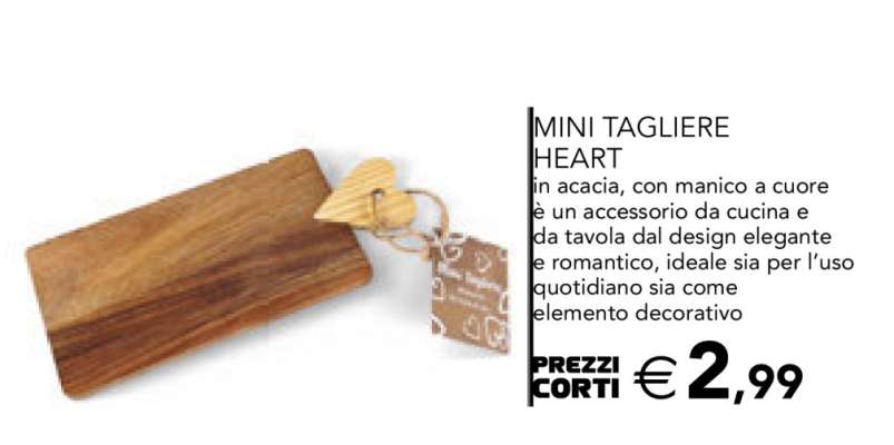 MINI TAGLIERE HEART