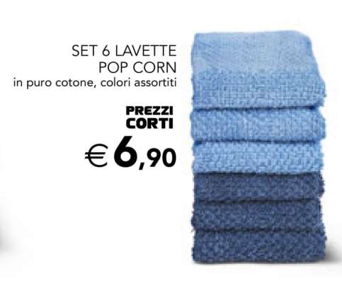 SET 6 LAVETTE POP CORN