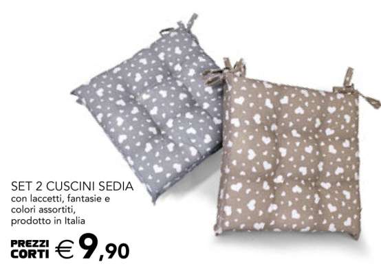 SET 2 CUSCINI SEDIA