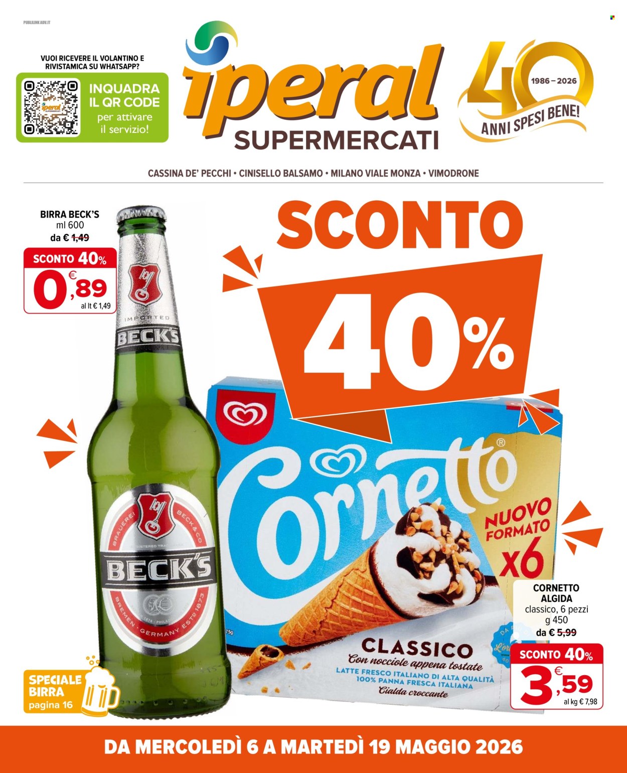Volantino Iperal - 6/5/2026 - 19/5/2026. Pagina 1