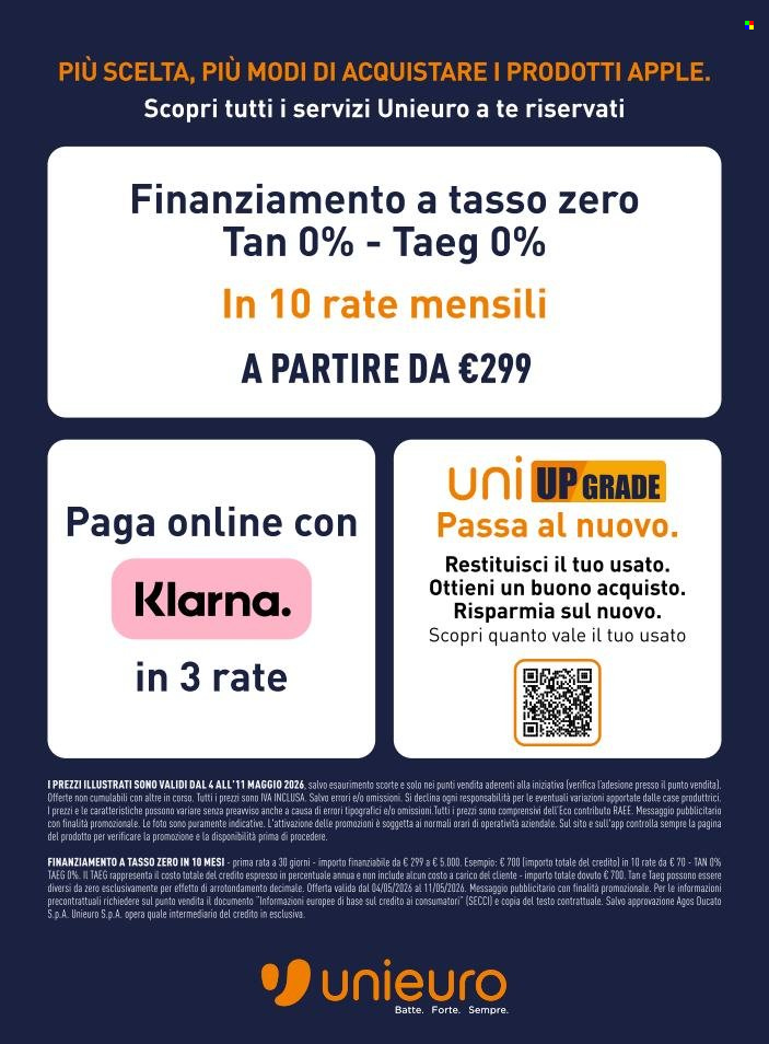 Volantino Unieuro - 4/5/2026 - 11/5/2026. Pagina 14