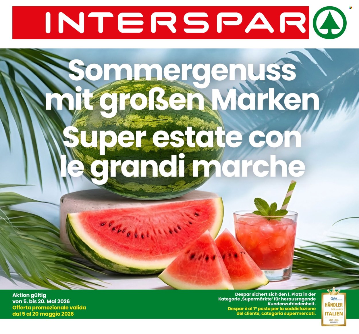 Volantino Interspar - 5/5/2026 - 20/5/2026. Pagina 1