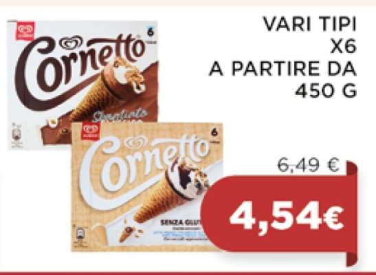 Cornetto Vari Tipi