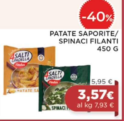 PATATE SAPORITE/SPINACI FILANTI 450 G
