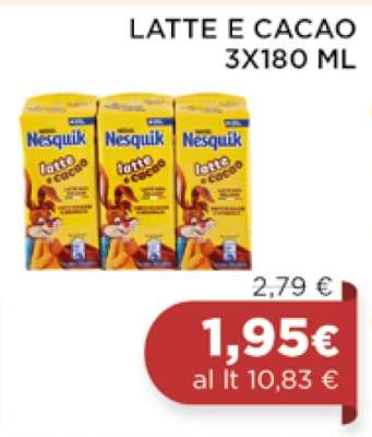 LATTE E CACAO 3X180 ML