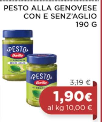 PESTO ALLA GENOVESE CON E SENZ’AGLIO 190 G