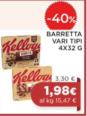 Kellogg's Barretta Vari Tipi 4x32 g