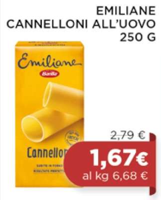 EMILIANE CANNELLONI ALL'UOVO 250 G