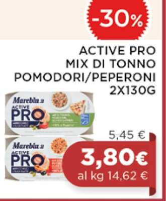 ACTIVE PRO MIX DI TONNO POMODORI/PEPERONI 2X130G