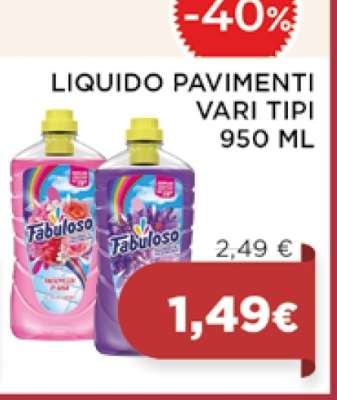 Fabuloso Liquido Pavimenti Vari Tipi