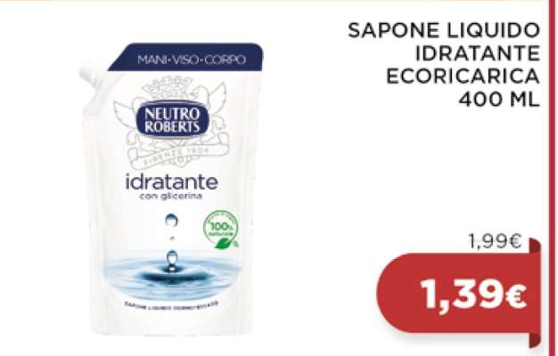 SAPONE LIQUIDO IDRATANTE ECORICARICA 400 ML