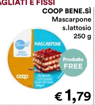 COOP BENE.SÌ MASCARPONE S.LATTOSIO