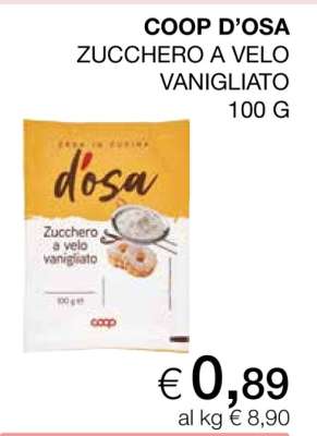 COOP D’OSA ZUCCHERO A VELO VANIGLIATO