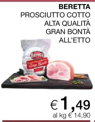 BERETTA prosciutto cotto