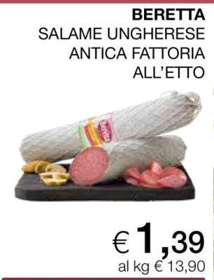 BERETTA SALAME UNGHERESE ANTICA FATTORIA ALL’ETTO