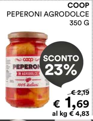 COOP PEPERONI AGRODOLCE 350 G