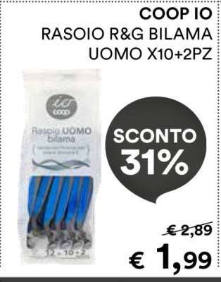 COOP IO RASOIO R&G BILAMA UOMO X10+2PZ