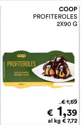 COOP PROFITEROLES 2X90 G