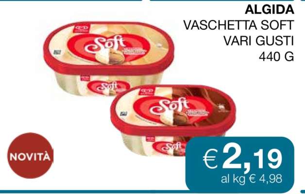 ALGIDA VASCHETTA SOFT VARI GUSTI