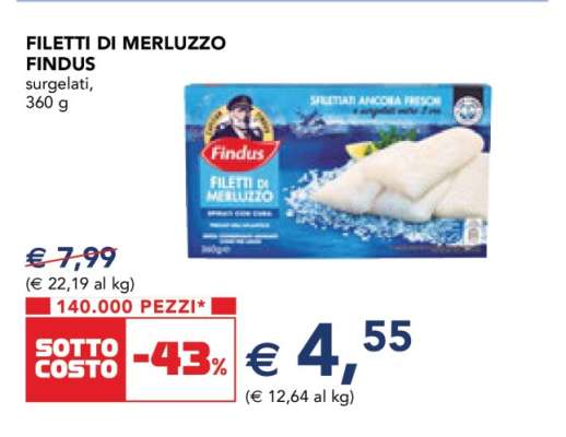Filetti di Merluzzo Findus