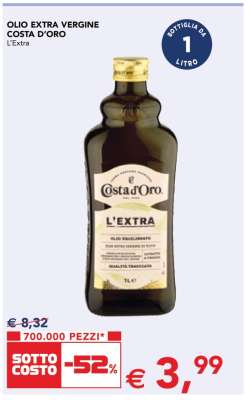 Olio Extra Vergine Costa D'Oro