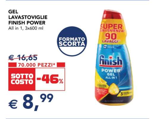 GEL LAVASTOVIGLIE FINISH POWER