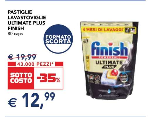 PASTIGLIE LAVASTOVIGLIE ULTIMATE PLUS FINISH