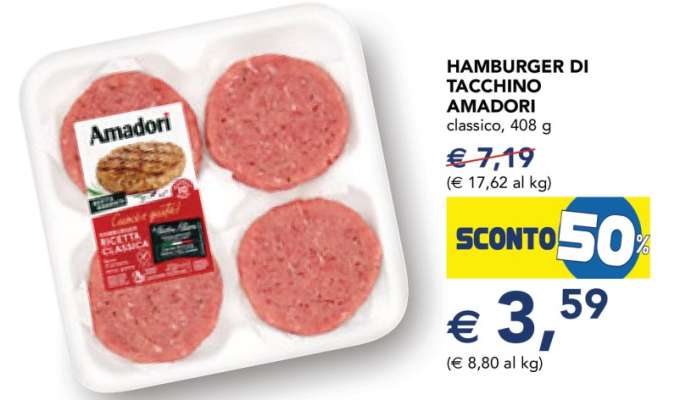 Hamburger di Tacchino Amadori