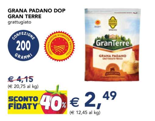 GRANA PADANO DOP GRAN TERRE