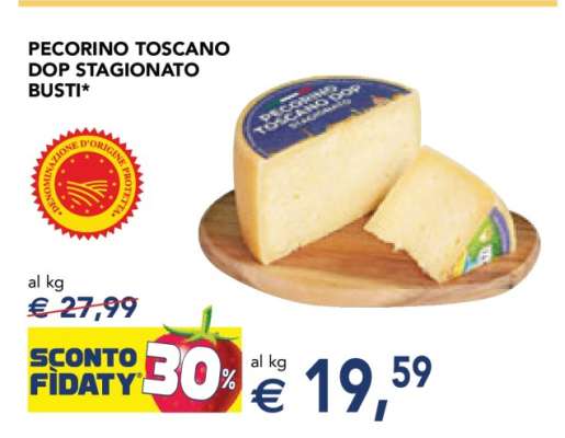 PECORINO TOSCANO DOP STAGIONATO BUSTI