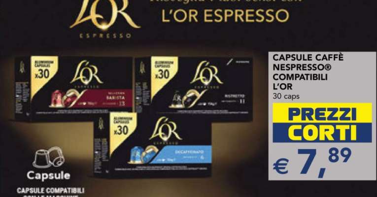 CAPSULE CAFFÈ NESPRESSO® COMPATIBILI L'OR