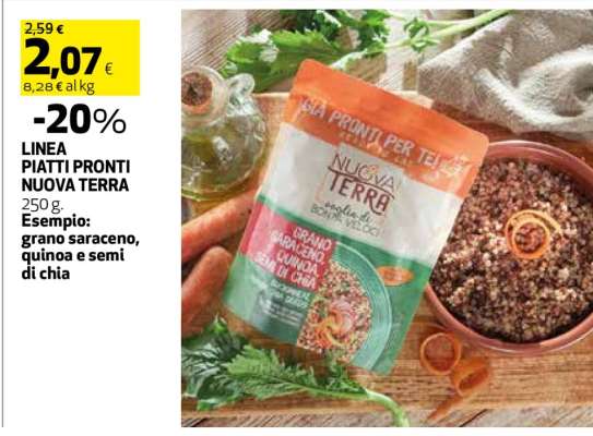 LINEA PIATTI PRONTI NUOVA TERRA