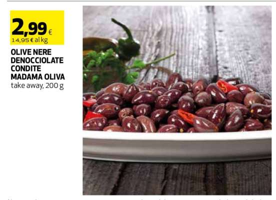 Olive Nere Denocciolate Condite Madama Oliva