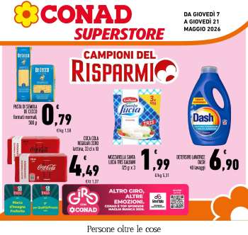 Volantino Conad Superstore - 7/5/2026 - 21/5/2026.