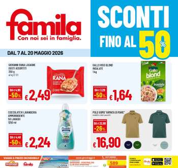 Volantino Famila - 7/5/2026 - 20/5/2026.